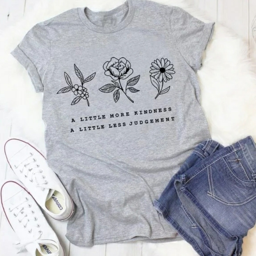MORE KINDNESS ❤ LESS JUDGMENT CUSTOM TEE - Picture 2 of 4